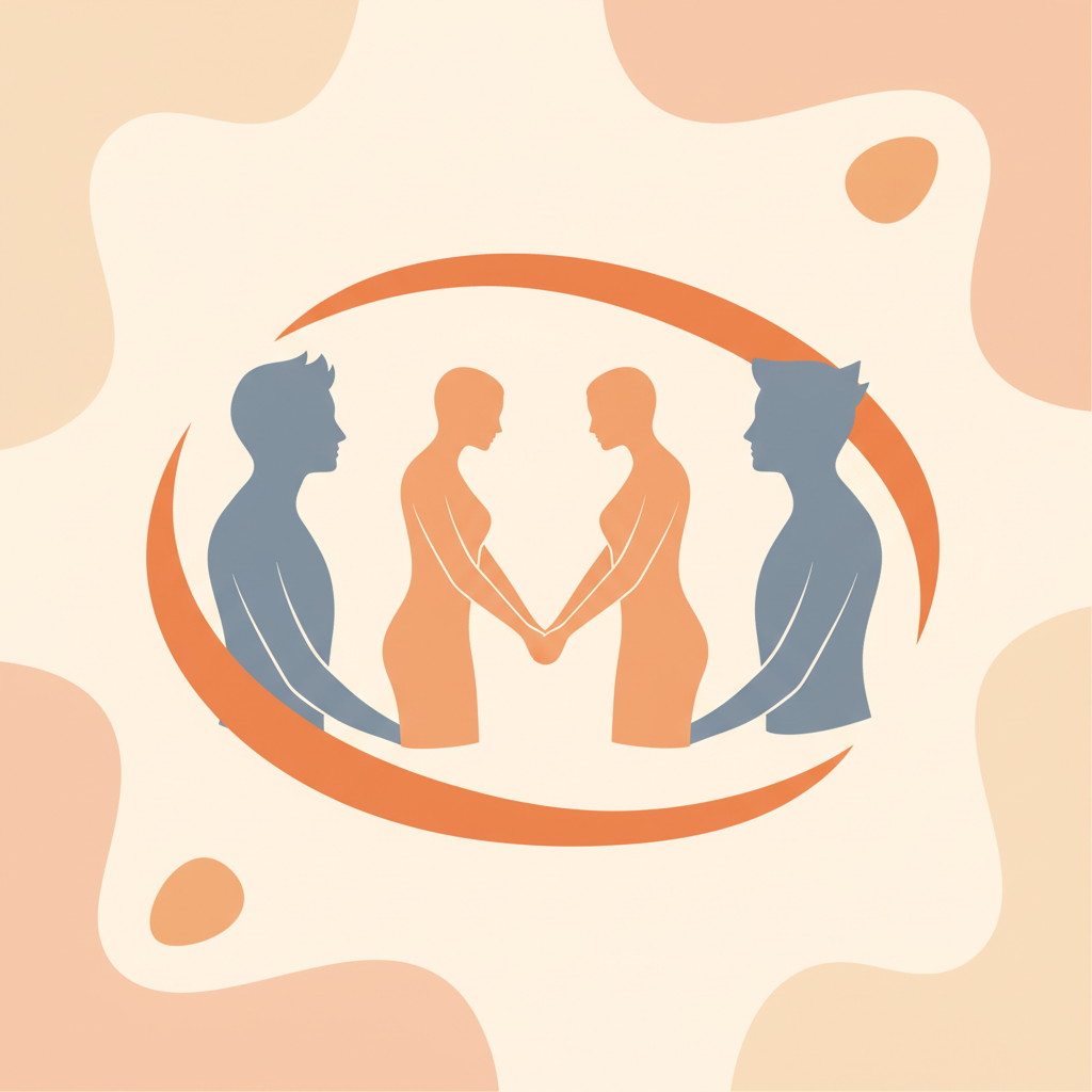 A couple standing together as a united front while managing extended family relationships